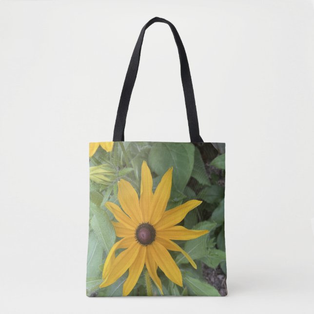 greyforaday Yellow Floral Tote (Front)