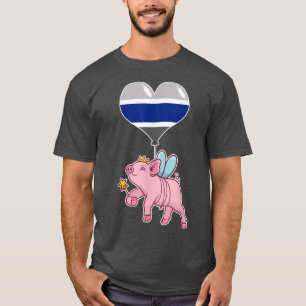 Greygender Pig Fairy - Nonbinary Gender T-Shirt