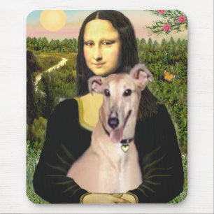 Greyhound 2 - Mona Lisa Mouse Mat