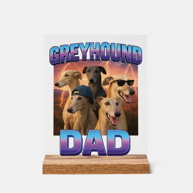 Greyhound Acrylic Sign (Front)