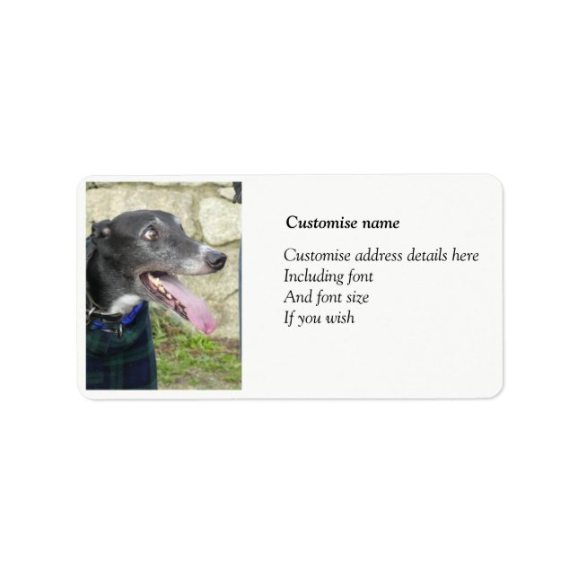 Greyhound address labels (Front)