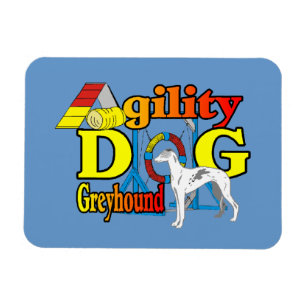 Greyhound Agility Magnet