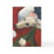 " Greyhound and Santa" Dog Art Christmas Card