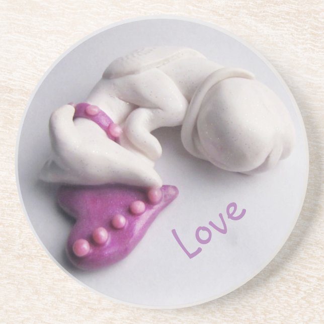 Greyhound Angel Coaster (Front)