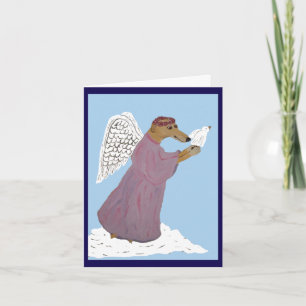 Greyhound Angel with White Dove Invitation