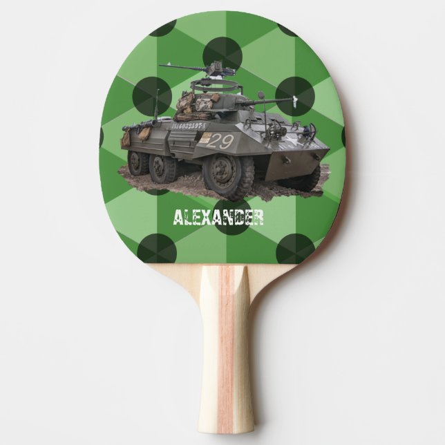 Greyhound APC Ping Pong Paddle (Front)