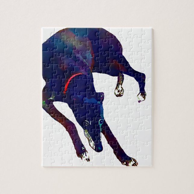 Greyhound Art Jigsaw Puzzle (Vertical)