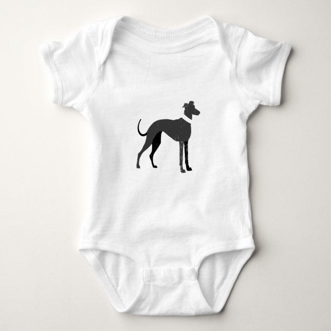 Greyhound Baby Bodysuit (Front)