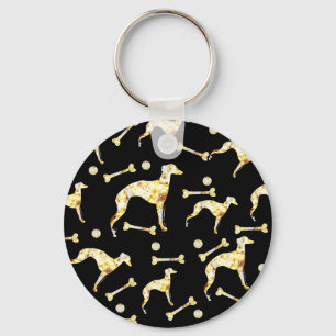 GREYHOUND BLING KEY RING