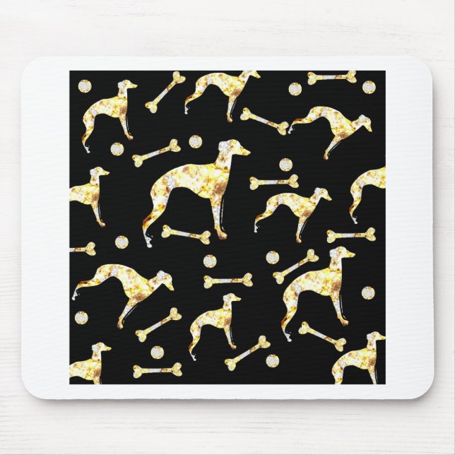 GREYHOUND BLING MOUSE MAT (Front)