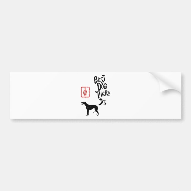 Greyhound Bumper Sticker (Front)