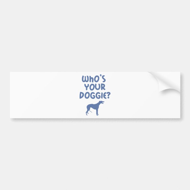 Greyhound Bumper Sticker (Front)