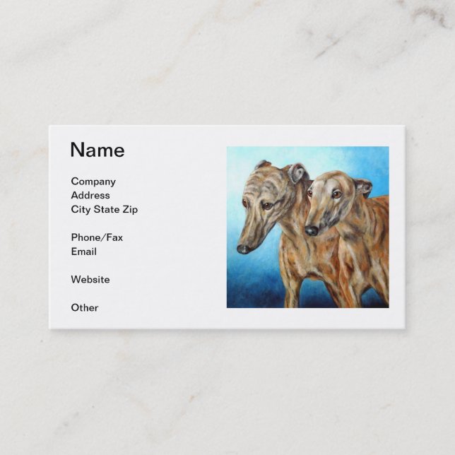 Greyhound Business Card (Front)