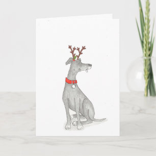 Greyhound Christmas card