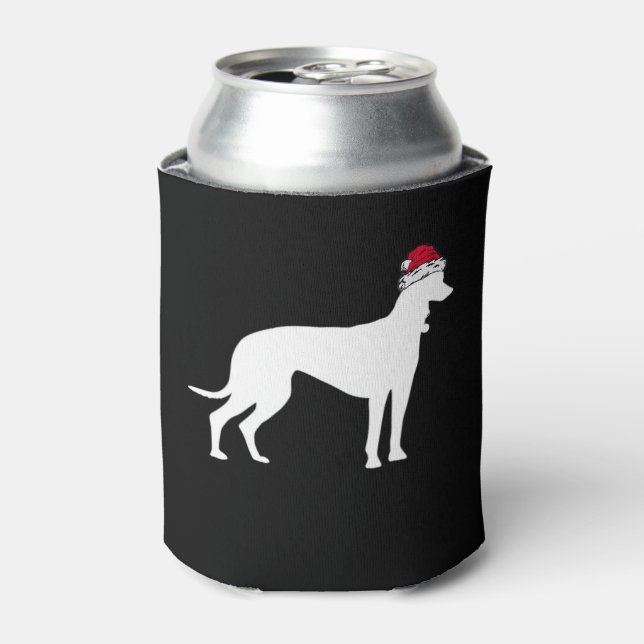 Greyhound Christmas Essential T-Shirt Can Cooler (Can Front)