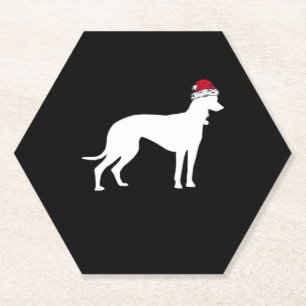Greyhound Christmas Essential T-Shirt Paper Coaster