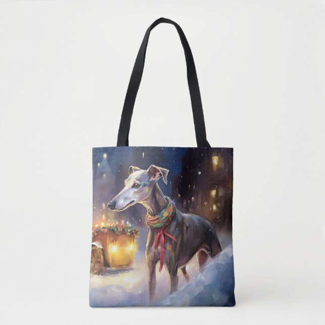 Greyhound Christmas Festive Season  Tote Bag (Front)