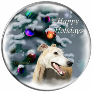 Greyhound Christmas Gifts Ornament Photo Sculpture Decoration