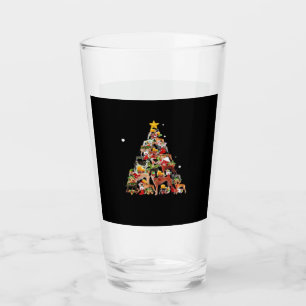 Greyhound Christmas Tree Lights Funny Dog Xmas Gif Glass