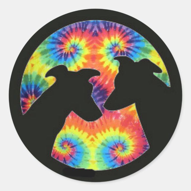 Greyhound Classic Round Sticker (Front)