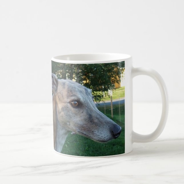 greyhound coffee mug (Right)