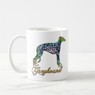 Greyhound Colourful Brindle Mug