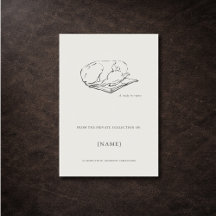 Greyhound- Custom Ex libris bookplate