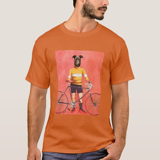 Greyhound Cyclist 2 T-Shirt (Front)
