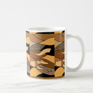Greyhound Dog Abstract Art Design Coffee Mug