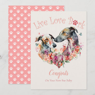Greyhound Dog Adoption, Gotcha Day Card