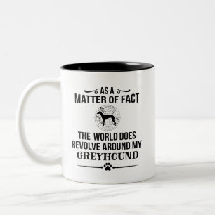Greyhound Dog Breed Lover Two-Tone Coffee Mug