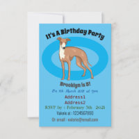 Greyhound dog cartoon illustration