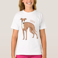 Greyhound dog cartoon illustration