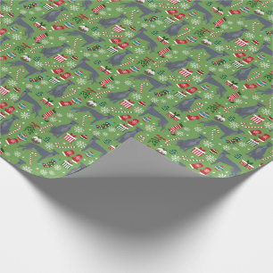 Greyhound Dog Christmas Wrapping Paper