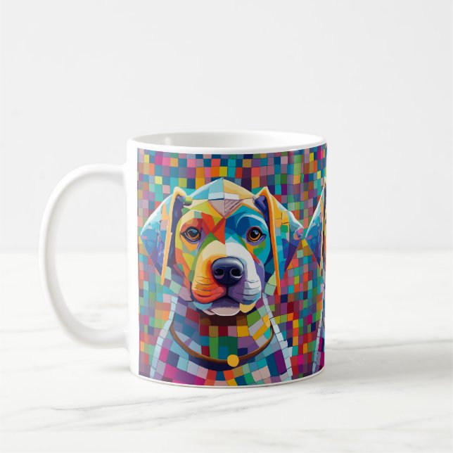 Greyhound dog coffee mug (Left)