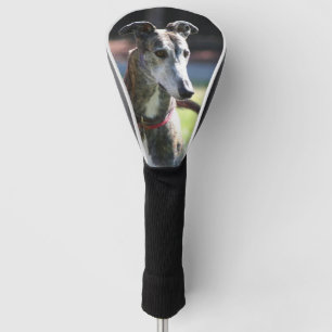Greyhound dog golf head cover