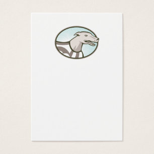 Greyhound Dog Head Retro