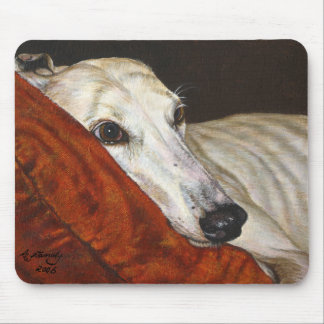 Greyhound Dog "Home At Last" Mouse Pad