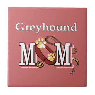 Greyhound Dog Mum Gifts Tile