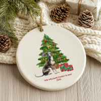 Greyhound Dog Personalised Christmas