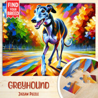 Greyhound Dog Portrait Acrylic Art Print Dog Lover