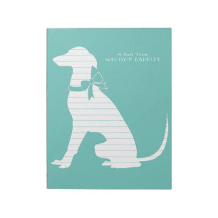 Greyhound Dog Puppy Notepad