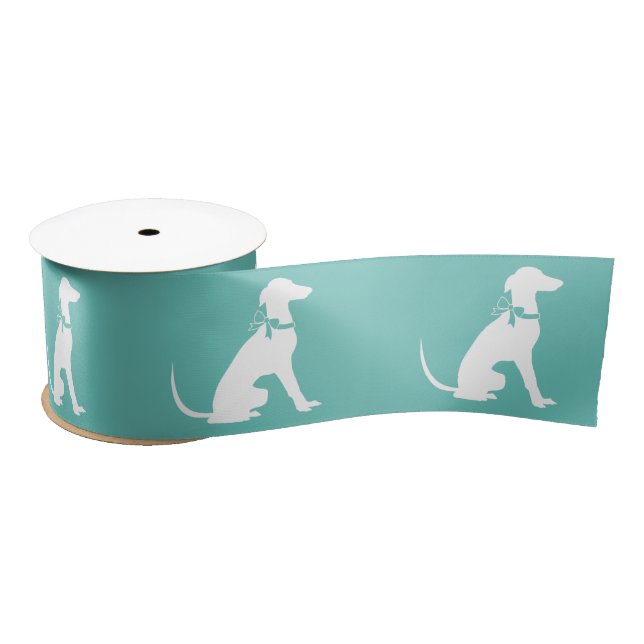 Greyhound Dog Puppy Satin Ribbon (Spool)