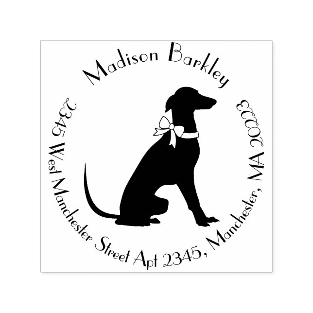 Greyhound Dog Puppy Self-inking Stamp (Design)