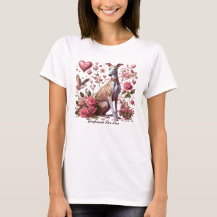 Greyhound Dog Romantic T-Shirt