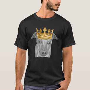 Greyhound Dog Wearing A Crown T-Shirt