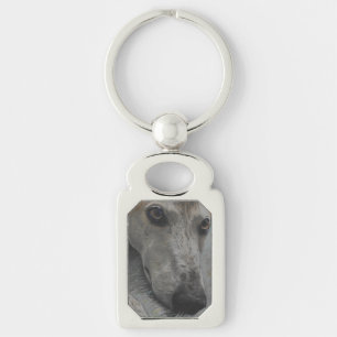 Greyhound eyes keychain