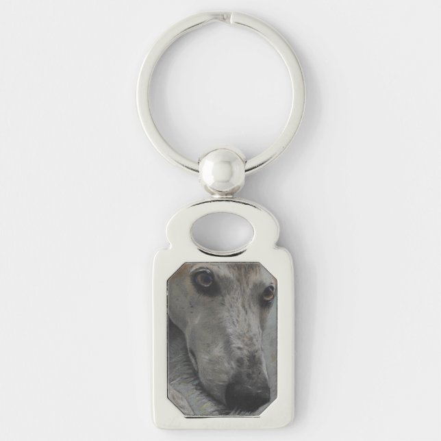 Greyhound eyes keychain (Front)