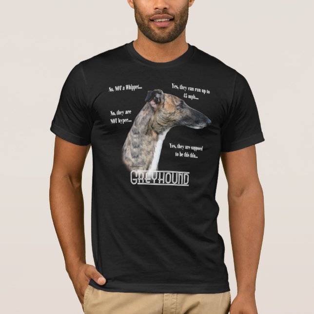 Greyhound FAQ Dark T-shirt (Front)
