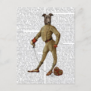 Greyhound Fencer Dark Full 2 Postcard